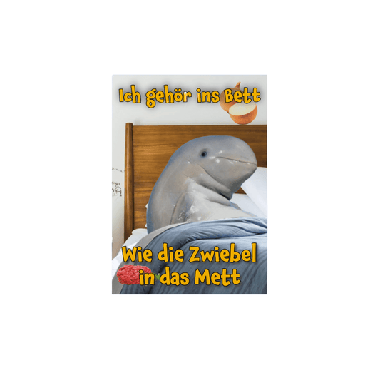 Wendeposter "Bett + Hacken"